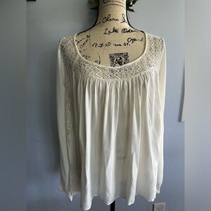 Cloud chaser blouse lace bohemian hippie lightweight vacation summer